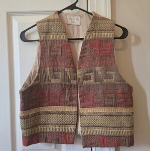 Multicolor Woven Vest